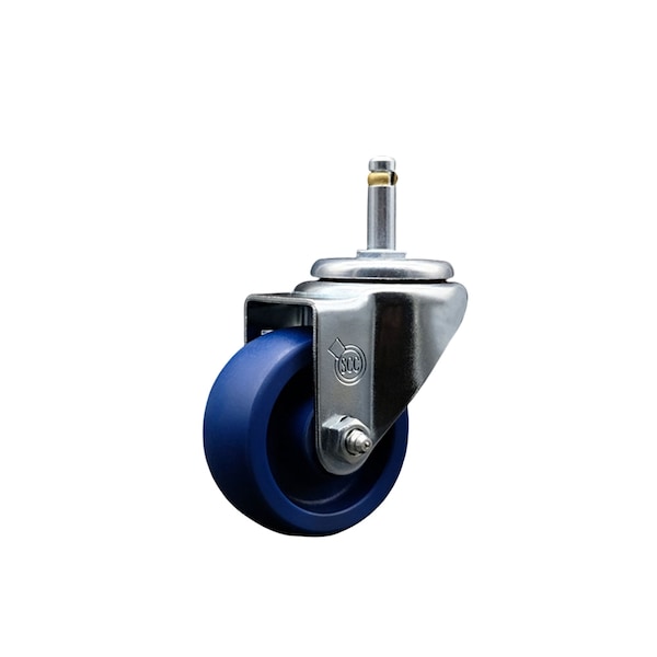 3.5'' Solid Polyurethane Wheel Swivel 7/16'' Grip Ring Stem Caster
